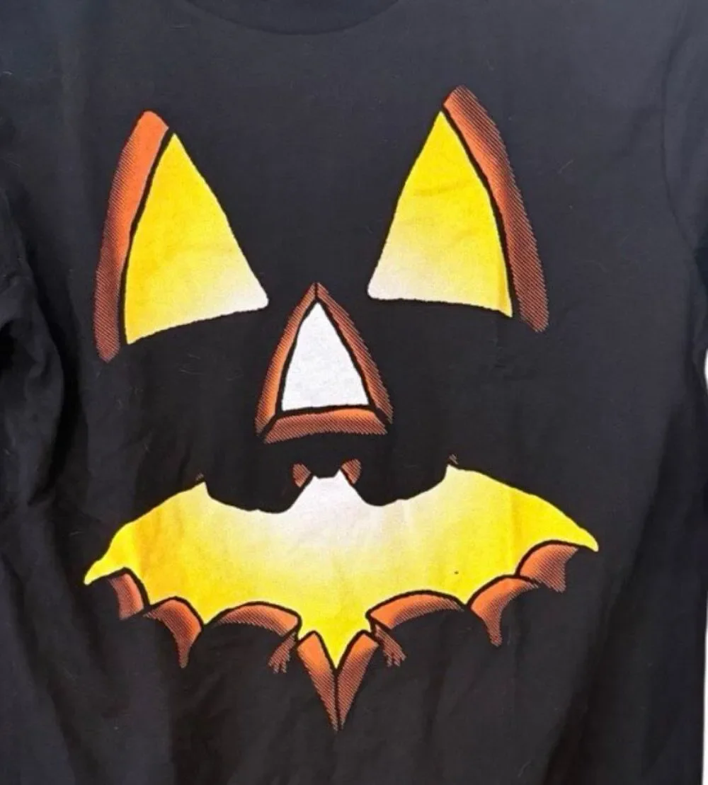 NWT The Children’s Place Black Jack O' Lantern Halloween Long Slv T-